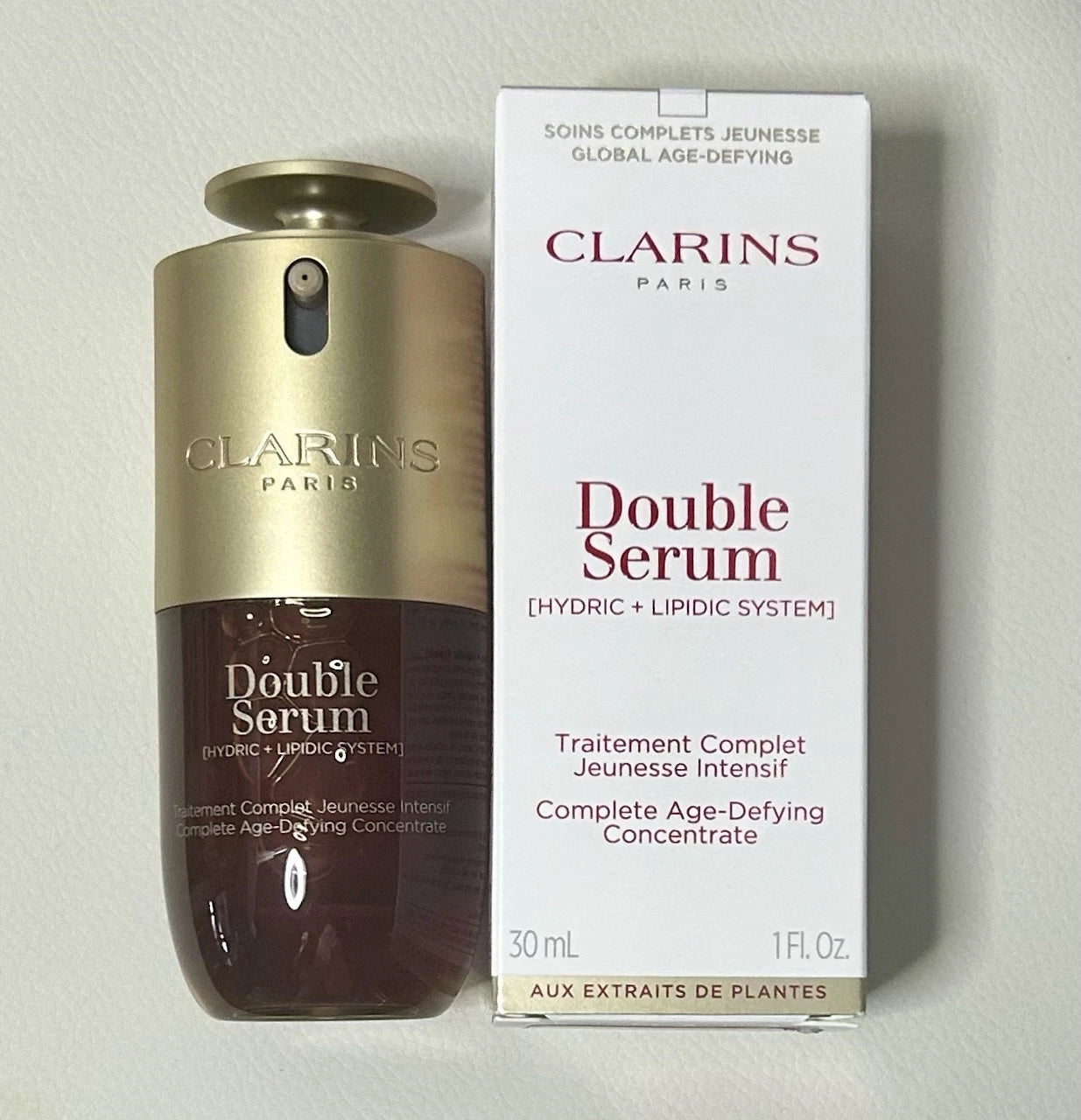 CLARINS Double Serum Complete Age-Defying Concentrate 1 oz / 30ml – Firming & Smoothing
