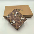 COACH x Peanuts Snap Wallet CBN32 Signature Canvas with Snoopy Print – NWT
