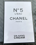 CHANEL N°5 L'EAU Hand Cream 1.7 oz / 50ml – Limited Edition New & Sealed