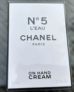 CHANEL N°5 L'EAU Hand Cream 1.7 oz / 50ml – Limited Edition New & Sealed